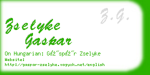 zselyke gaspar business card